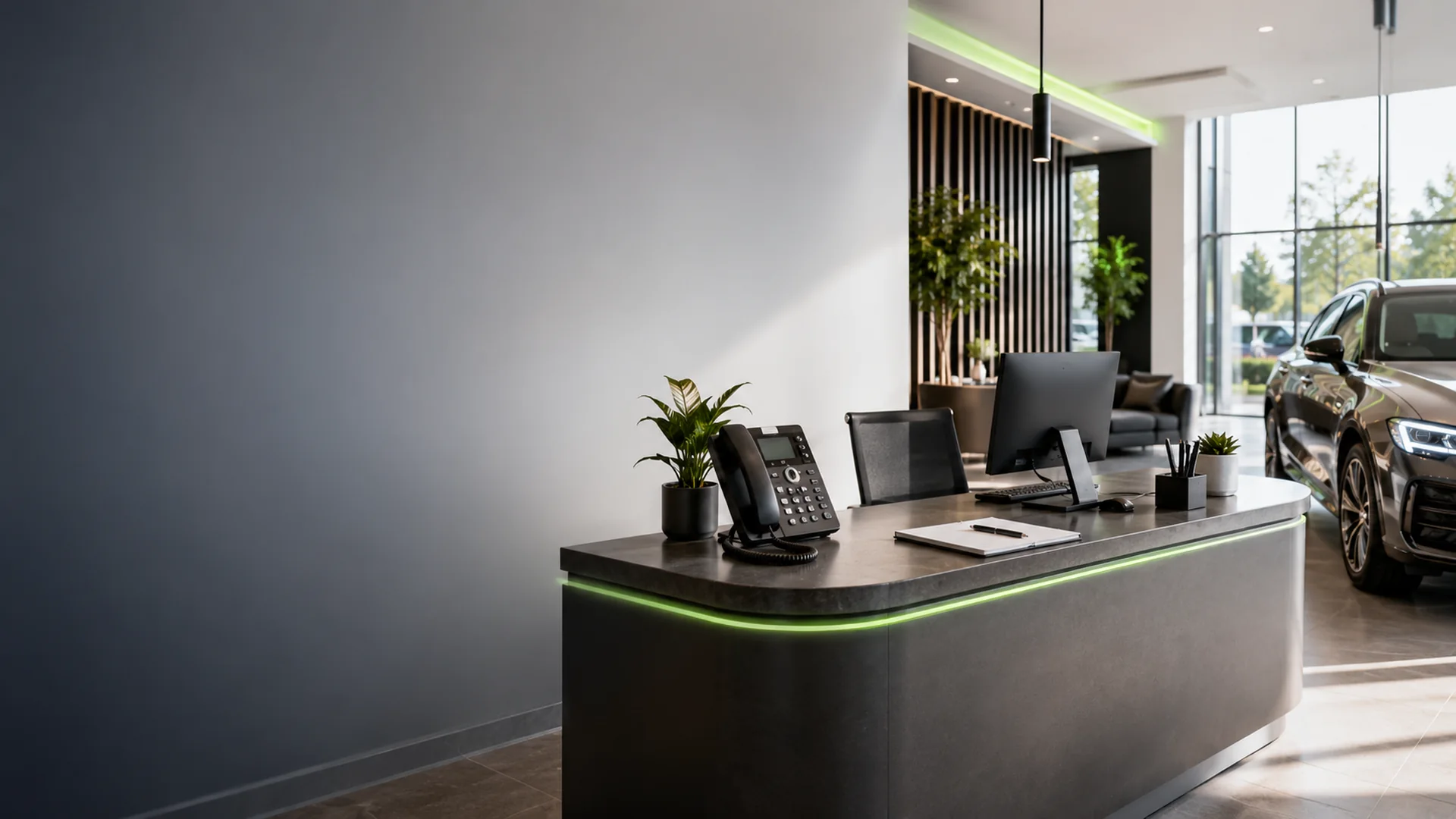 David Paul Automotive showroom reception